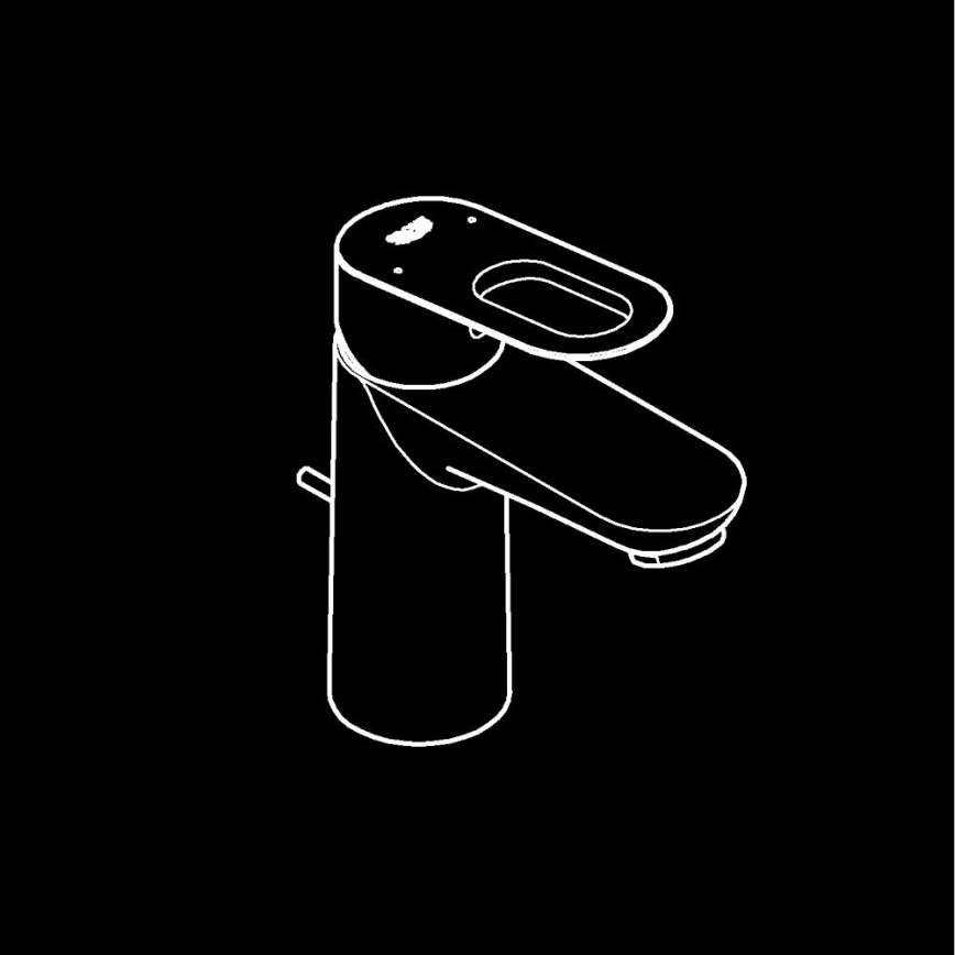 GROHE 23803000 - Змішувач для умивальника EUROSMART глянцевий хром