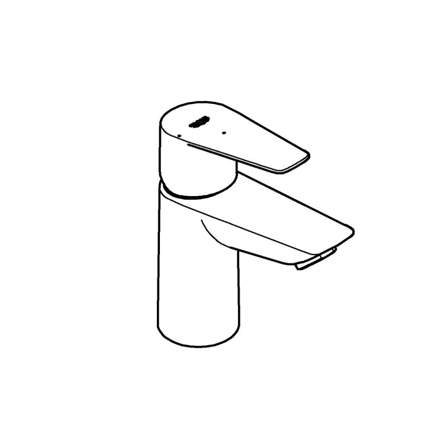 GROHE 23900001 - Змішувач для умивальника START EDGE, розмір S, блискучий хром