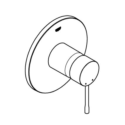 GROHE 24057GN1 - Душевой смеситель ESSENCE, матовое золото