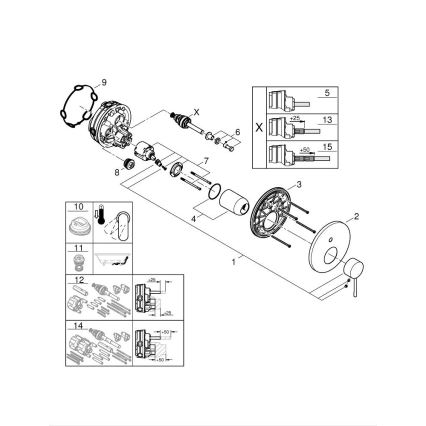 GROHE 24058GL1 - Смеситель ESSENCE золотой