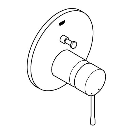 GROHE 24058GN1 - Смеситель ESSENCE золотой