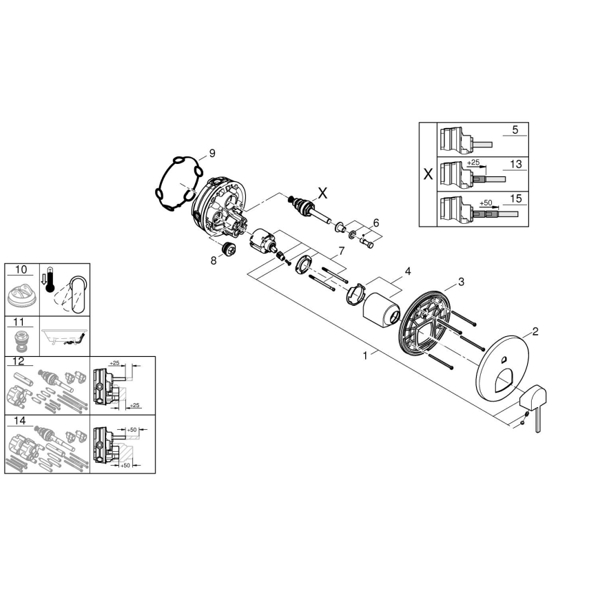 GROHE 24060003 - Смеситель PLUS, полированный хром