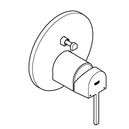 GROHE 24060003 - Змішувач PLUS, блискучий хром
