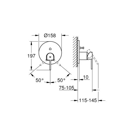GROHE 24060003 - Змішувач PLUS, блискучий хром
