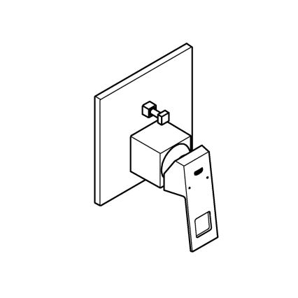 GROHE 24062000 - Змішувач EUROCUBE глянцевий хром