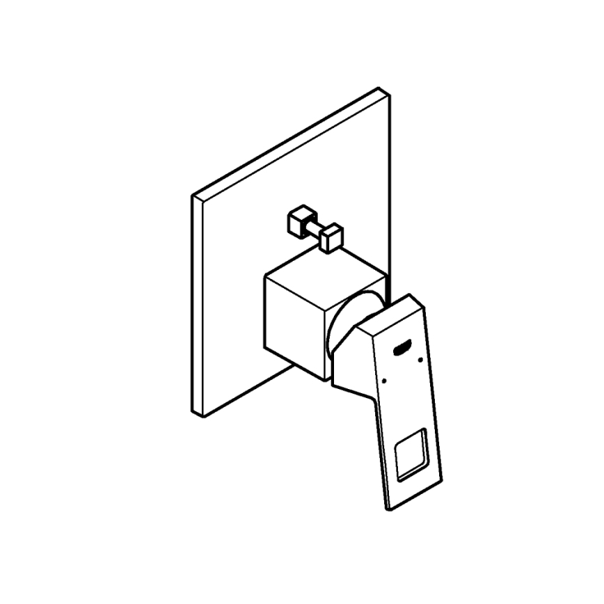 GROHE 24062000 - Змішувач EUROCUBE глянцевий хром
