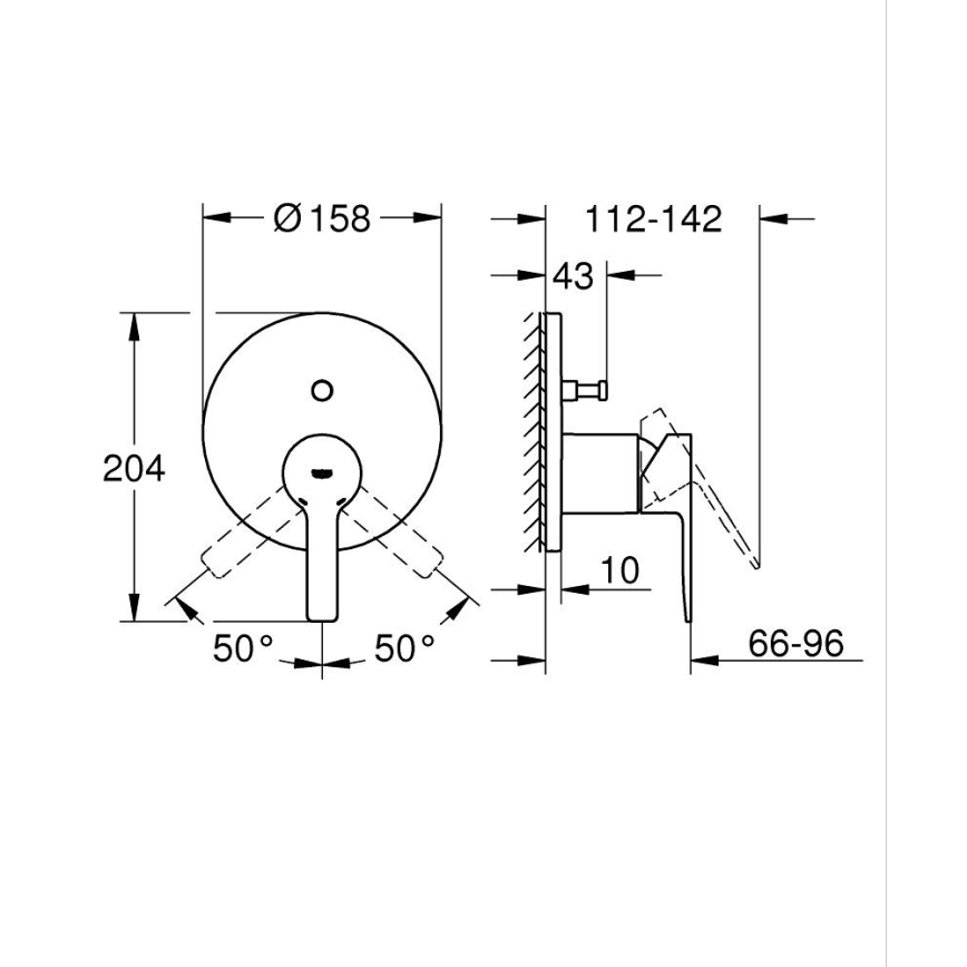 GROHE 24064001 - Змішувач LINEARE полірований хром