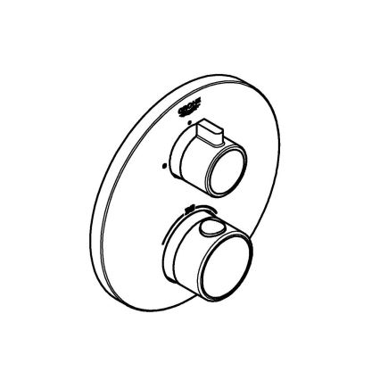 GROHE 24075000 - Термостатичний душовий змішувач GROHTHERM блискучий хром