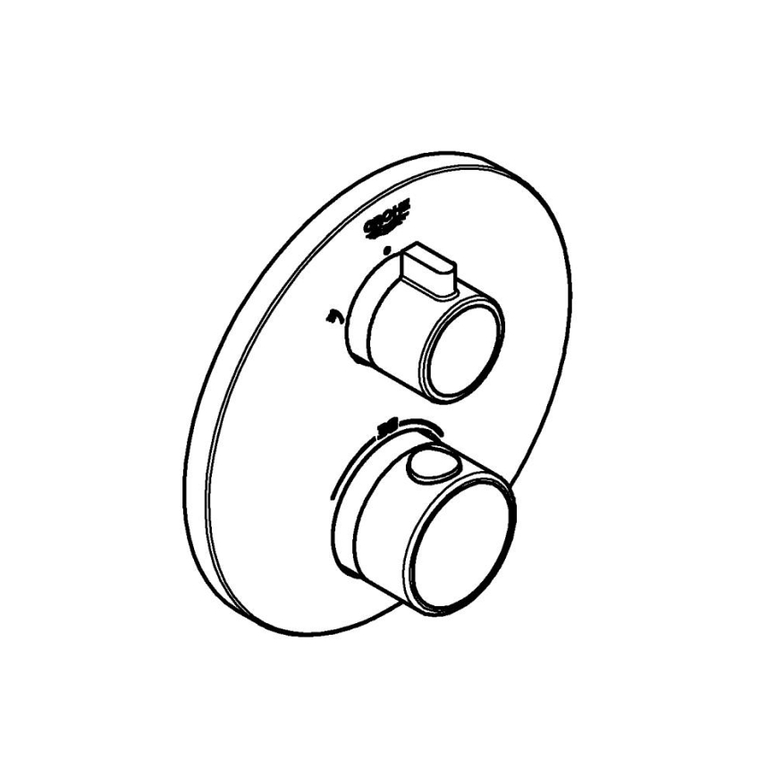 GROHE 24076000 - Термостатический душевой смеситель GROHTHERM, глянцевый хром