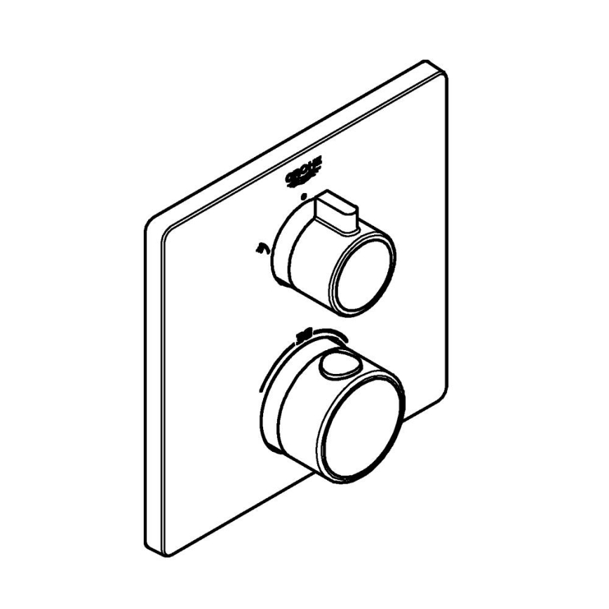 GROHE 24079000 - Термостатичний душовий змішувач GROHTHERM, полірований хром
