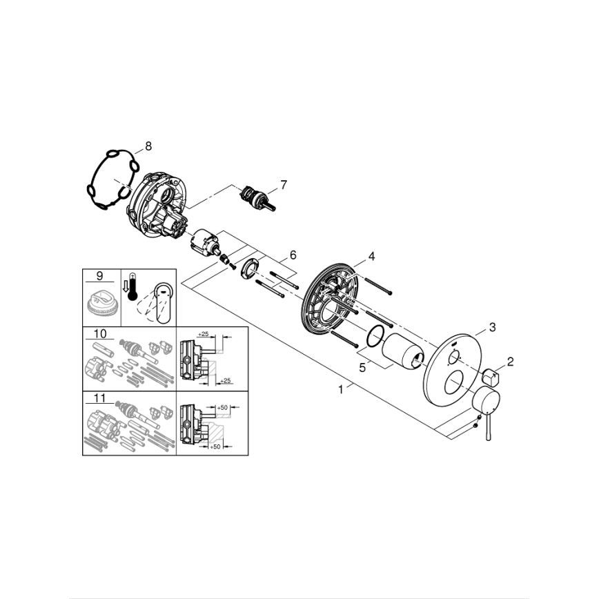 GROHE 24092001 - Смеситель ESSENCE, глянцевый хром