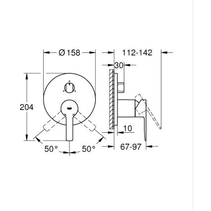GROHE 24095001 - Смеситель LINEARE, полированный хром