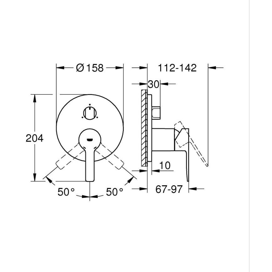 GROHE 24095001 - Смеситель LINEARE, полированный хром