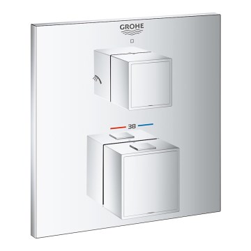 GROHE 24154000 - Термостатичний змішувач GROHTHERM CUBE полірований хром