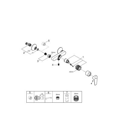 GROHE 24197001 - Душовий змішувач START EDGE DN 15 блискучий хром