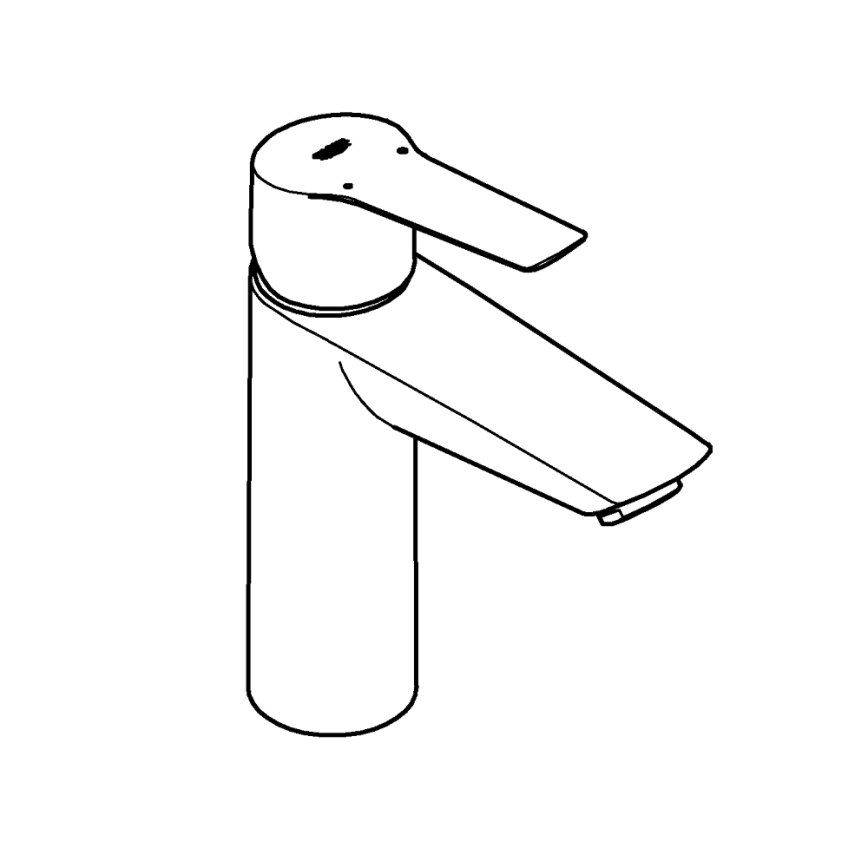 GROHE 24204002 - Змішувач для умивальника START, розмір M, глянцевий хром