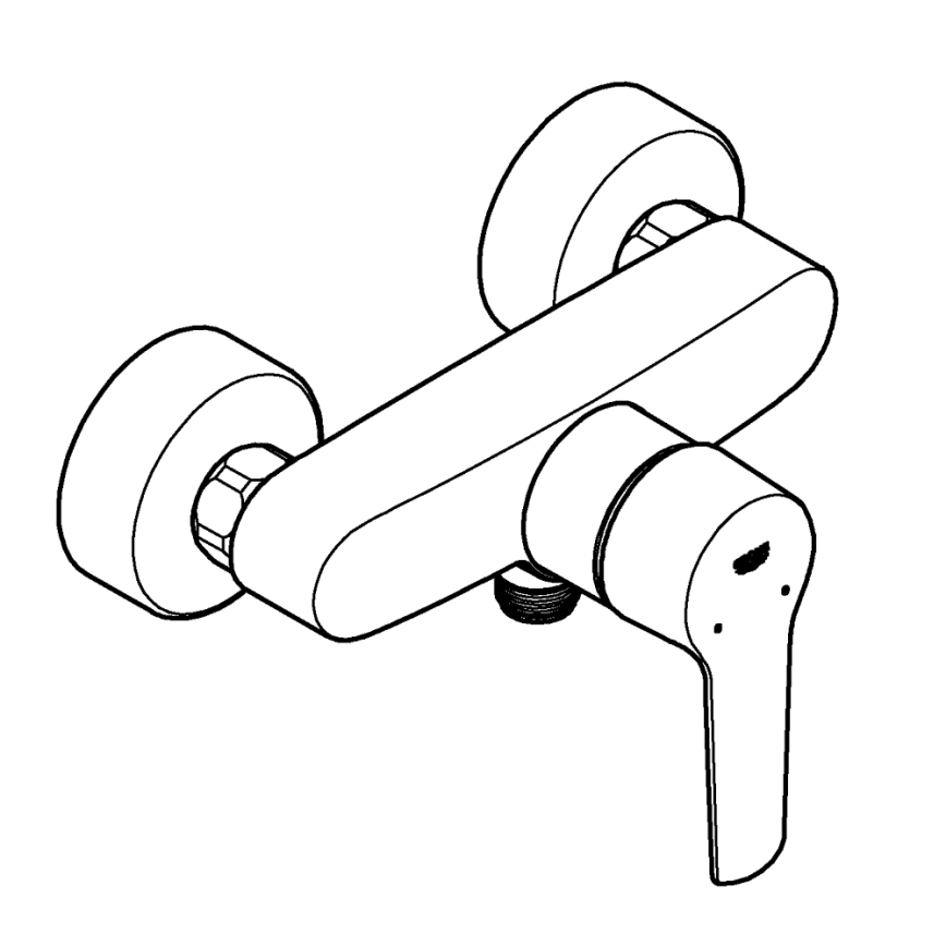 GROHE 242082432 - Душовий змішувач START DN 15 чорний
