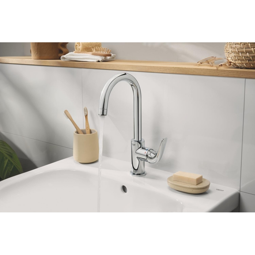 GROHE 24330001 - Раковинный смеситель EUROSMART, размер L, полированный хром