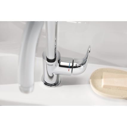GROHE 24330001 - Раковинный смеситель EUROSMART, размер L, полированный хром