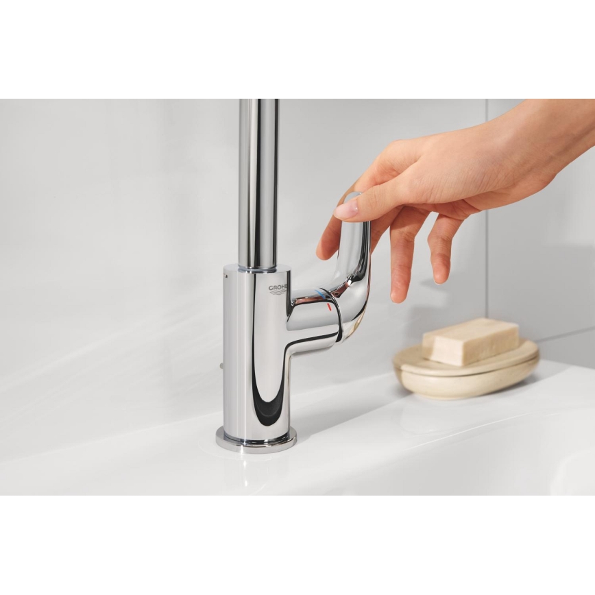 GROHE 24330001 - Раковинный смеситель EUROSMART, размер L, полированный хром