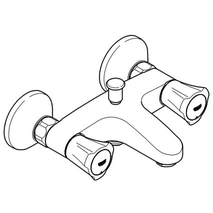 GROHE 25450001 - Ванний змішувач COSTA L DN 15 глянцевий хром