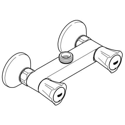 GROHE 26009001 - Душовий змішувач COSTA L DN 15 глянцевий хром