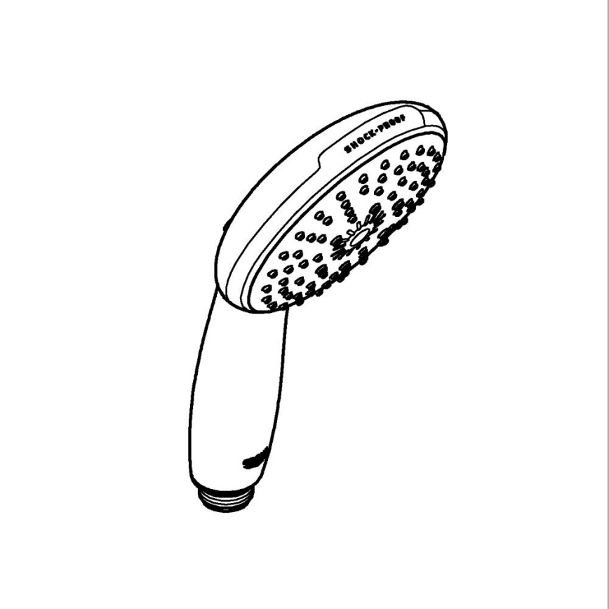 GROHE 26031001 - Ручная душевая лейка VITALIO START 110 O 110 мм, глянцевый хром