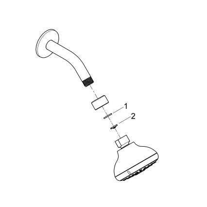 GROHE 26088001 - Душова лійка TEMPESTA 100 100 mm глянцевий хром