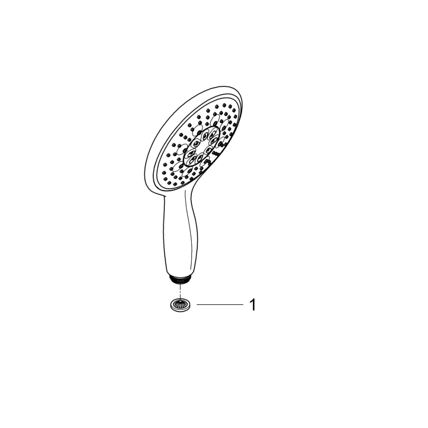 GROHE 26107000 - Ручная душевая лейка VITALIO RAIN 130 мм, полированный хром