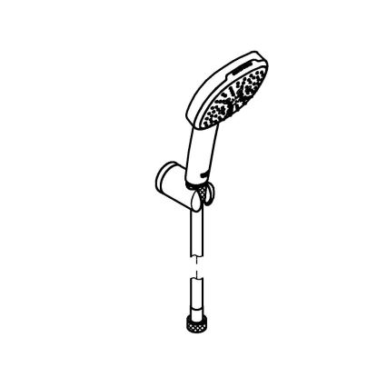 GROHE 26176001 - Душевой комплект VITALIO COMFORT 110 110 mm полированный хром