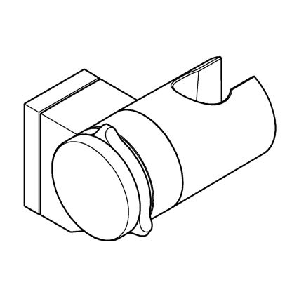GROHE 26183001 - Настенный держатель для душа VITALIO UNIVERSAL, полированный хром
