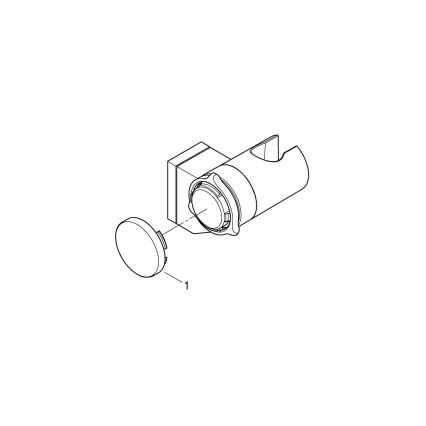 GROHE 261832431 - Настенный держатель для душевой лейки VITALIO UNIVERSAL черный