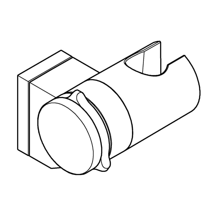 GROHE 261832431 - Настенный держатель для душевой лейки VITALIO UNIVERSAL черный