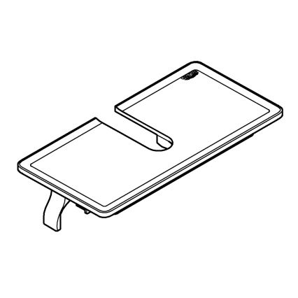 GROHE 26362LN1 - Полка EUPHORIA 150 мм белая