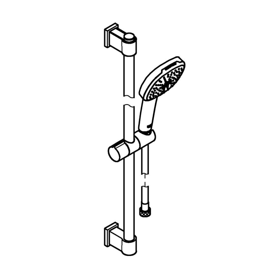 GROHE 26398001 - Душевой набор VITALIO COMFORT 110 600 мм, блестящий хром