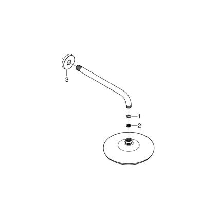 GROHE 26412000 - Верхній душ TEMPESTA 210, 286 мм, полірований хром