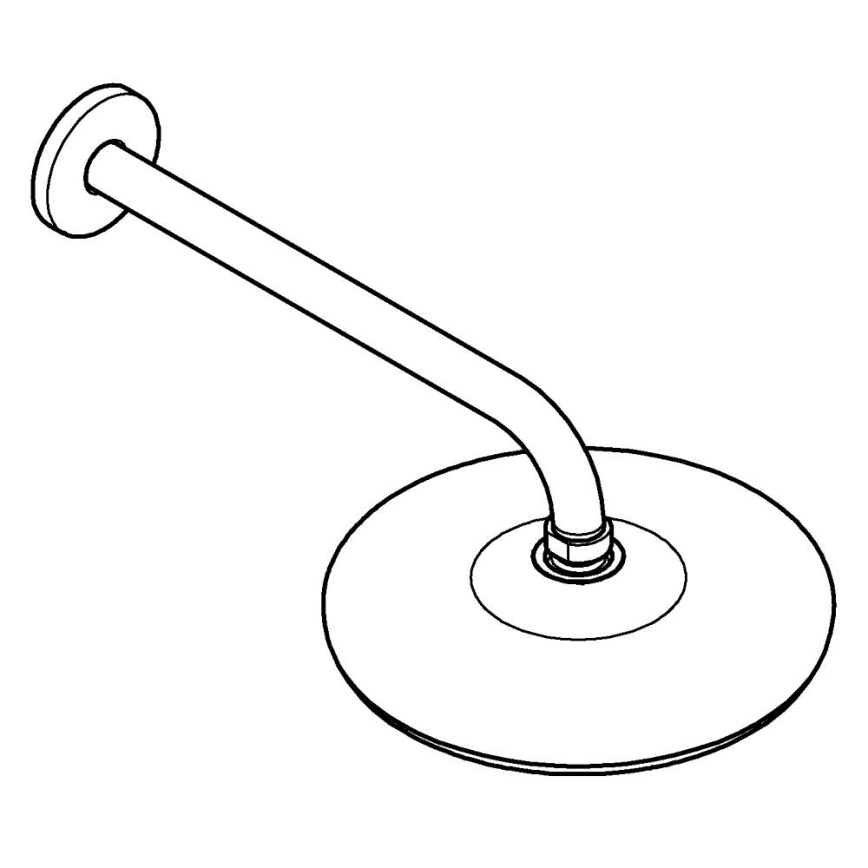 GROHE 26412000 - Верхній душ TEMPESTA 210, 286 мм, полірований хром