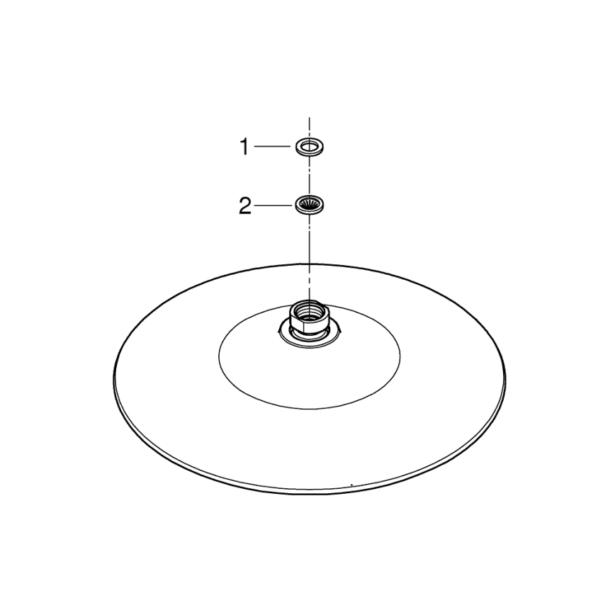 GROHE 26455000 - Верхній душ EUPHORIA 260 260 мм блискучий хром