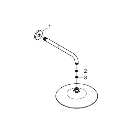 GROHE 26459000 - Верхня душова лійка EUPHORIA 260 380 mm блискучий хром