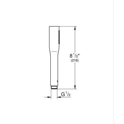 GROHE 26466000 - Ручний душ STICK полірований хром
