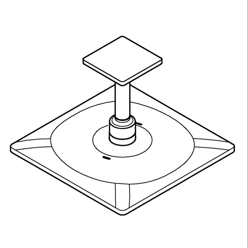GROHE 26481000 - Комплект верхнего душа RAINSHOWER SMARTACTIVE 310 CUBE 310 мм хром