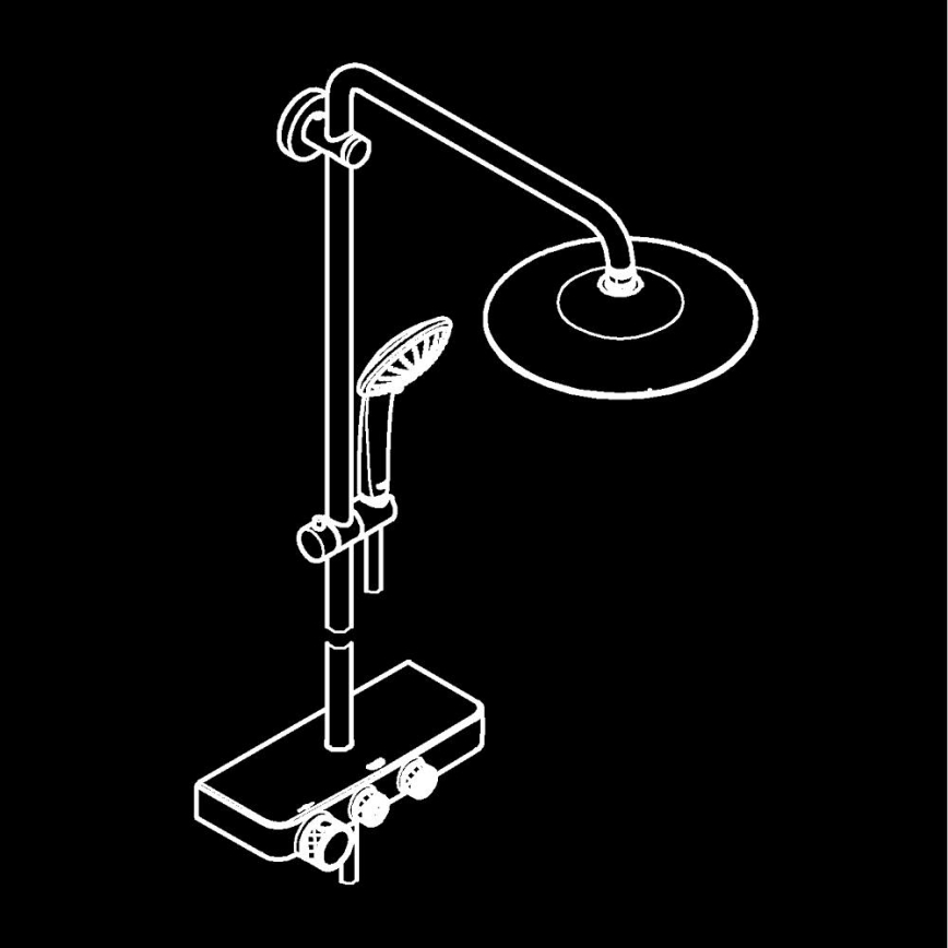 GROHE 26509000 - Душова система EUPHORIA SMARTCONTROL 260 мм полірований хром