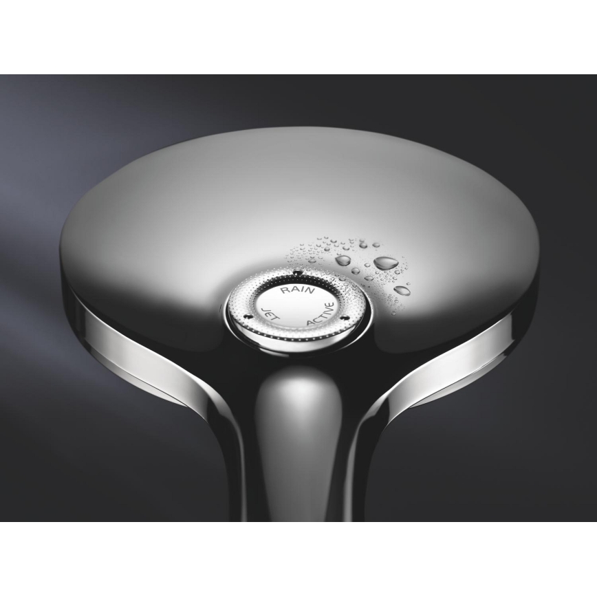 GROHE 26544000 - ручная душевая лейка RAINSHOWER SMARTACTIVE 130 мм, полированный хром