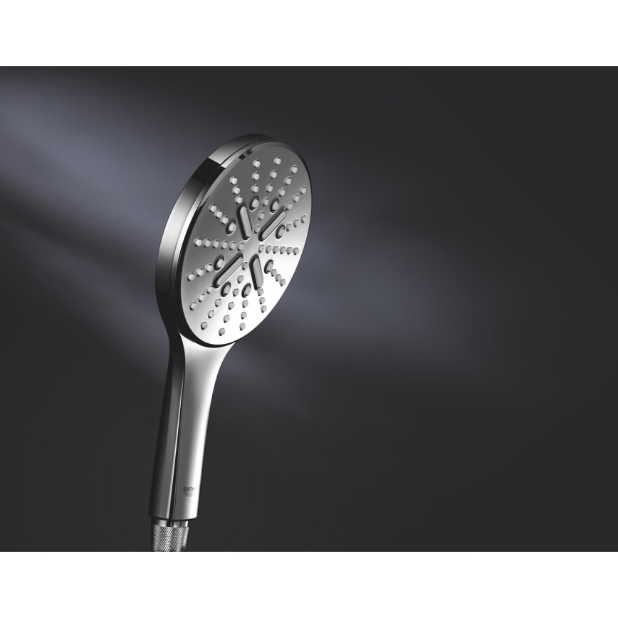 GROHE 26544000 - ручная душевая лейка RAINSHOWER SMARTACTIVE 130 мм, полированный хром
