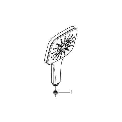 GROHE 26550000 - Ручная душевая лейка RAINSHOWER SMARTACTIVE 130 CUBE полированный хром