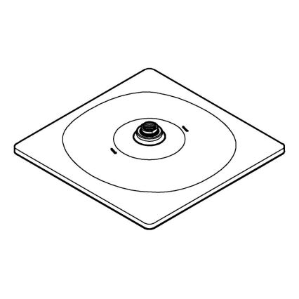 GROHE 26568000 - верхний душ RAINSHOWER MONO 310 CUBE, 310 × 310 мм, хромированная отделка