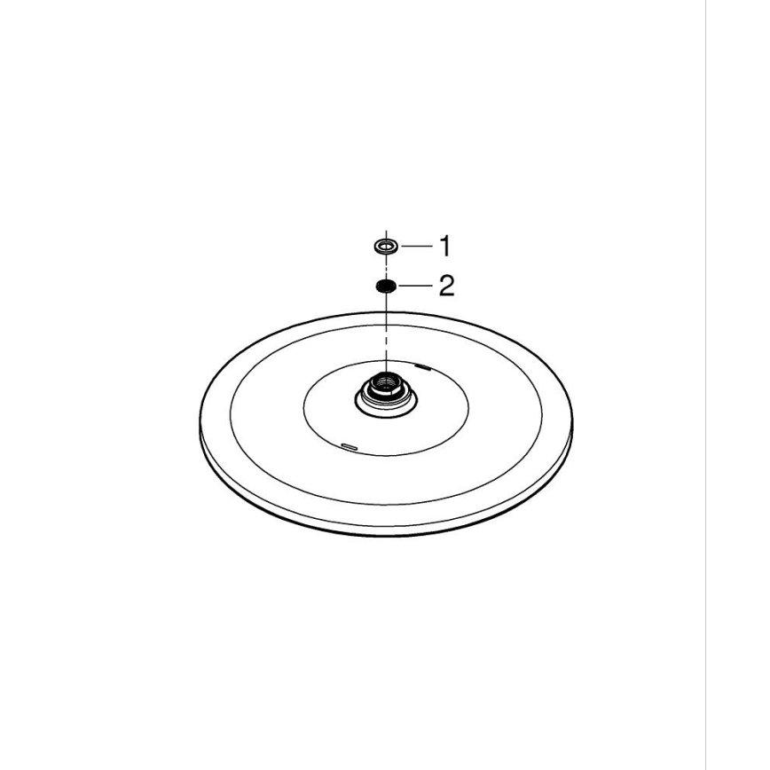 GROHE 26569000 - Верхняя душевая лейка RAINSHOWER 310 мм глянцевый хром