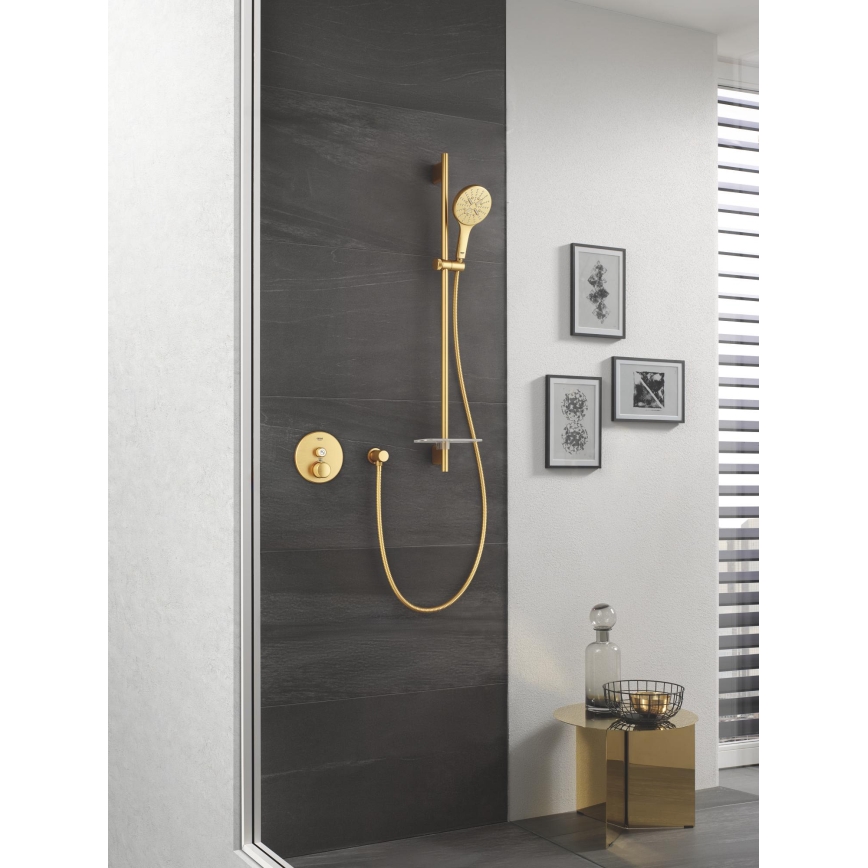 GROHE 26574GN0 - Ручна душова лійка RAINSHOWER SMARTACTIVE 130 шліфоване золото