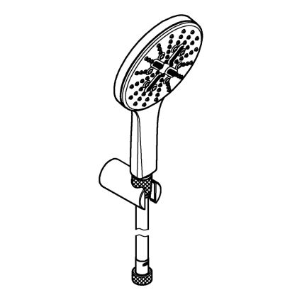 GROHE 26581000 - Душовий комплект RAINSHOWER SMARTACTIVE 130, 1500 мм, хром