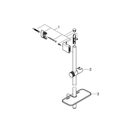 GROHE 26599000 - Душевая штанга VITALIO SMARTACTIVE 600 мм, глянцевый хром